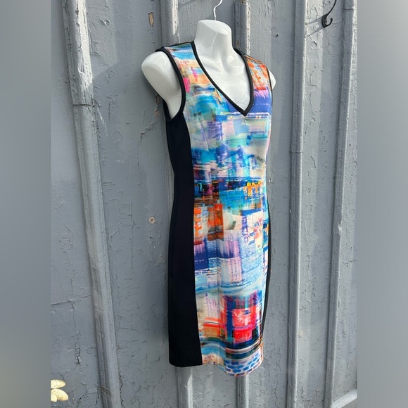 Marc Cain Neon Shift Dress, size N2 (US6) - Picture 3 of 8